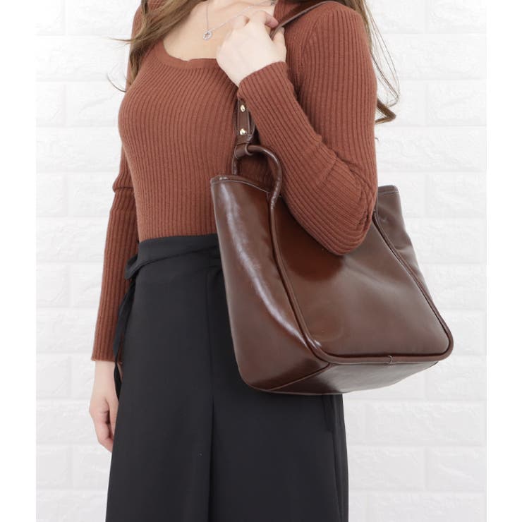 ワンハンドル ショルダーバッグ 合皮 | レースレディース  | 詳細画像17