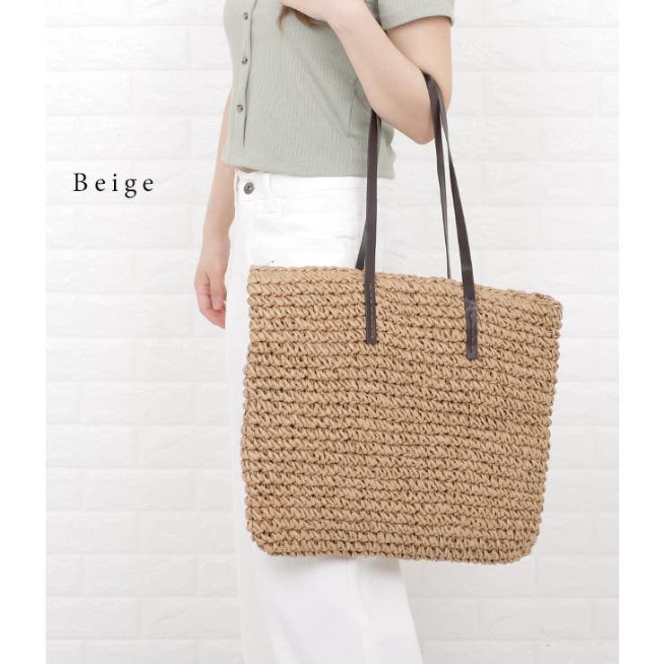 大容量 ペーパートートバッグ かごバッグ | レースレディース  | 詳細画像3 