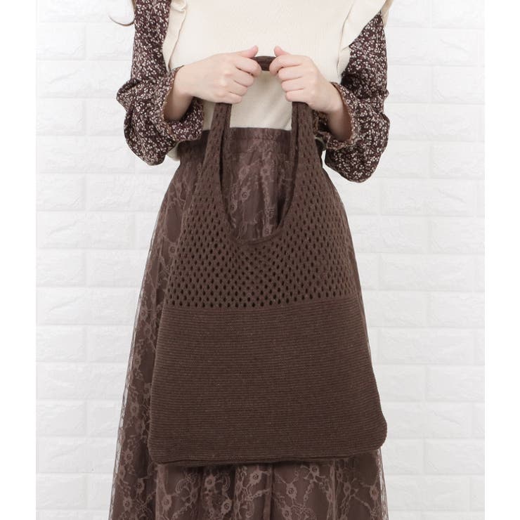 大容量 透かし編み ニット | レースレディース  | 詳細画像9 