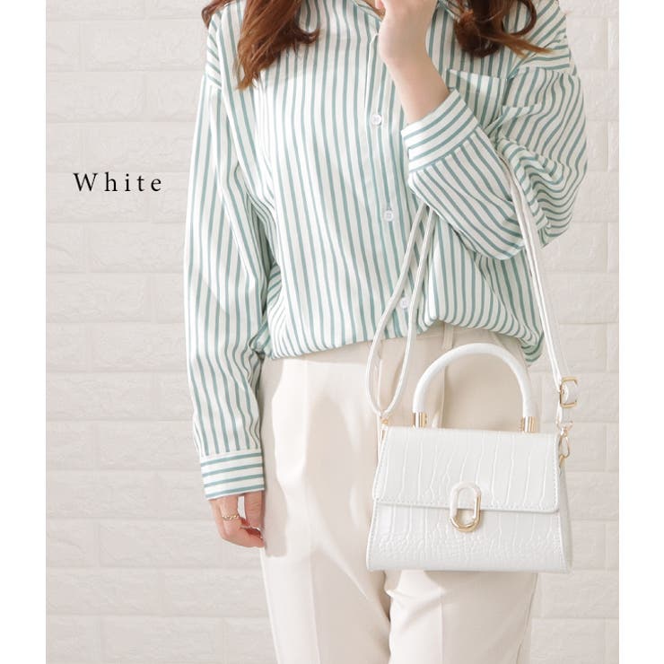 クロコダイル柄２WAYショルダーバッグ レディース 女性 | レースレディース  | 詳細画像10 