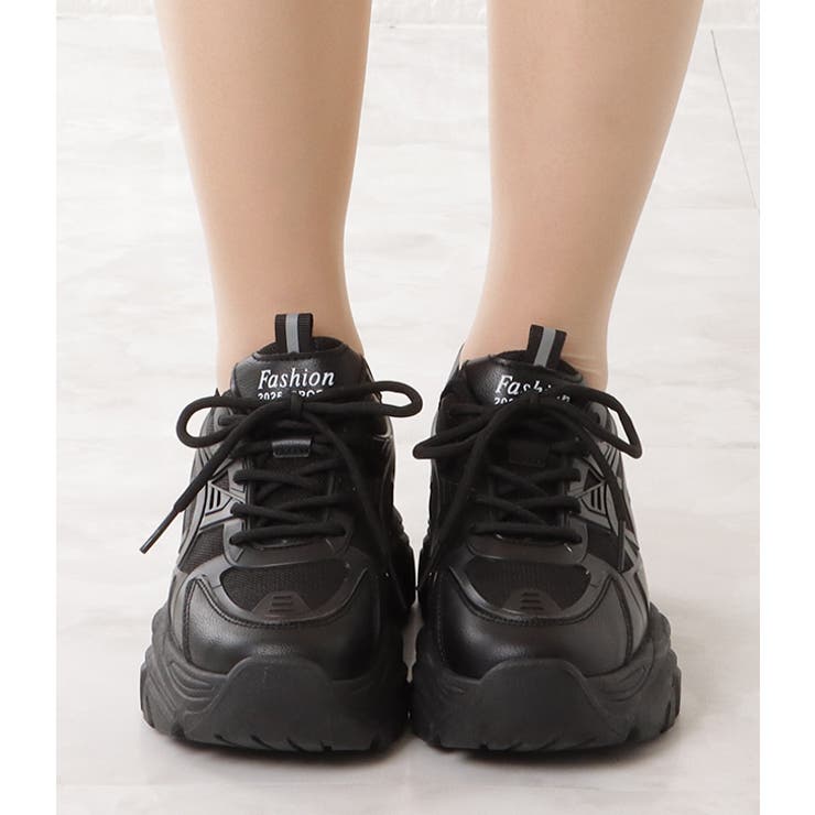 厚底 ダッドスニーカー ボリュームスニーカー | レースレディース  | 詳細画像10 