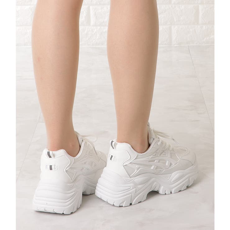 厚底 ダッドスニーカー ボリュームスニーカー | レースレディース  | 詳細画像5 