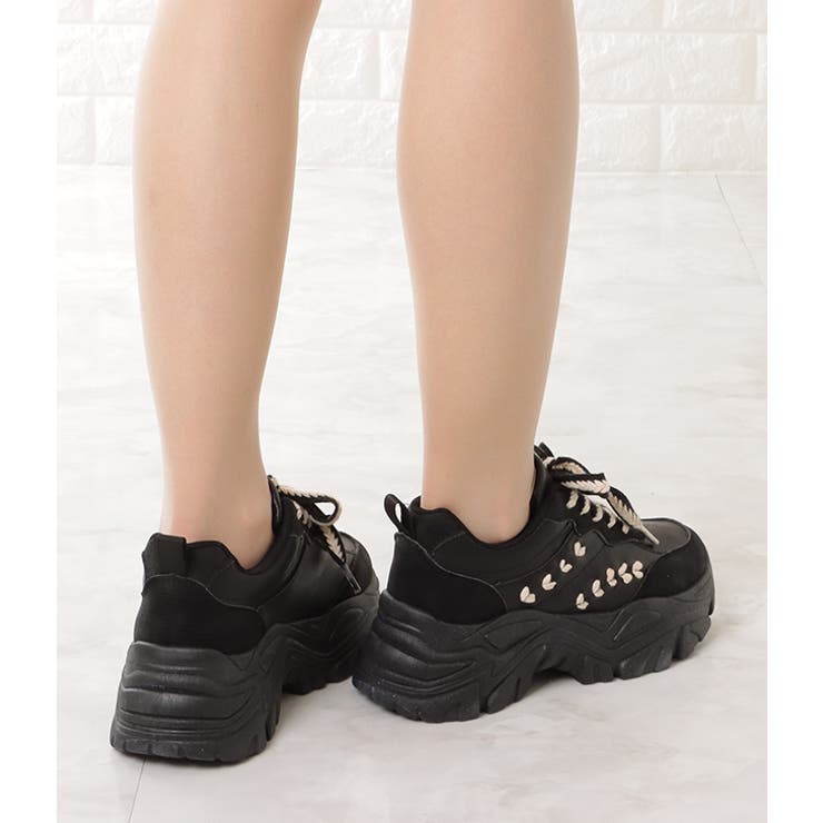 厚底 ダッドスニーカー ボリュームスニーカー | レースレディース  | 詳細画像7 