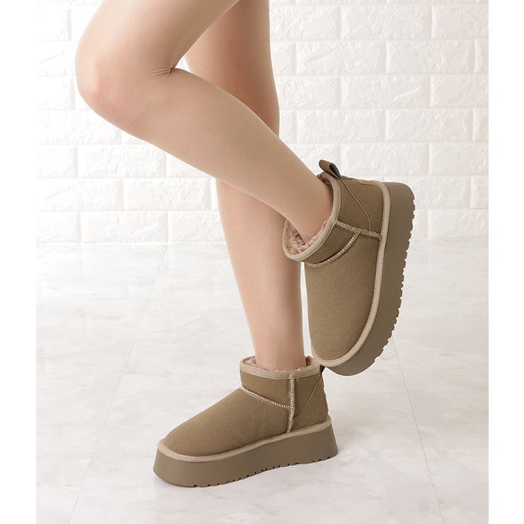 UGG スウェード ショートブーツ W AMELY 25cm - ブーツ