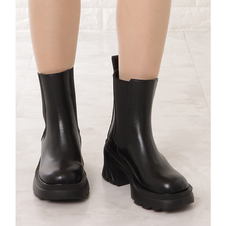 サイドゴア 厚底 ショートブーツ | レースレディース  | 詳細画像11 