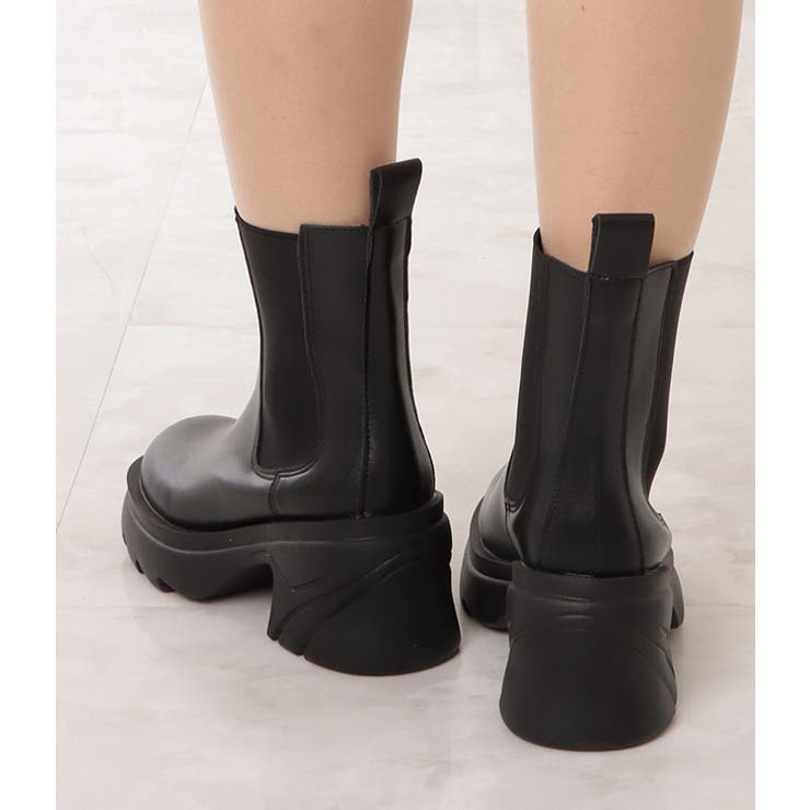 サイドゴア 厚底 ショートブーツ | レースレディース  | 詳細画像7 