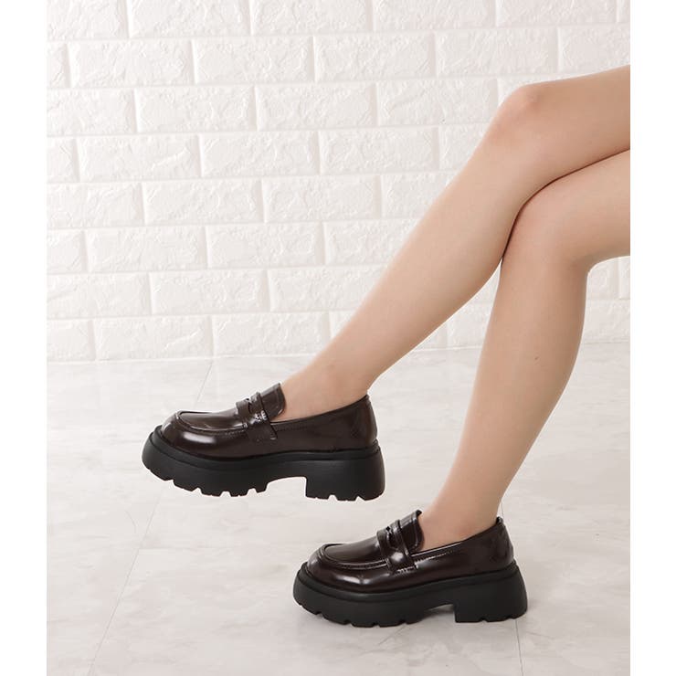 厚底 エナメル コインローファー | レースレディース  | 詳細画像11 