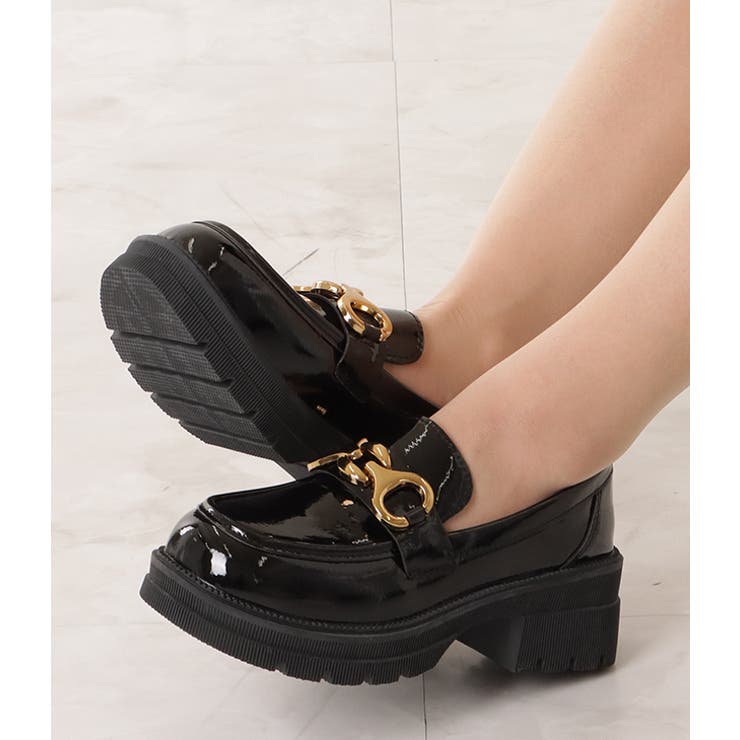 厚底 エナメル ビットローファー | レースレディース  | 詳細画像4 