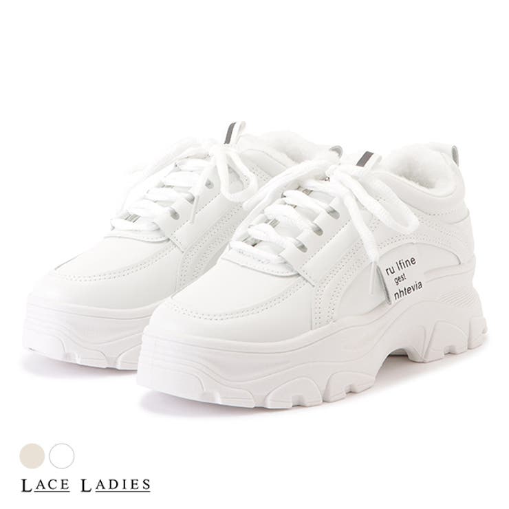 内ボア 厚底 ダッドスニーカー[品番：LCLW0003868]｜レース