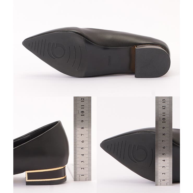 レザー調ポインテッドトゥメタリックヒールパンプス 女性 レディース | レースレディース  | 詳細画像20 