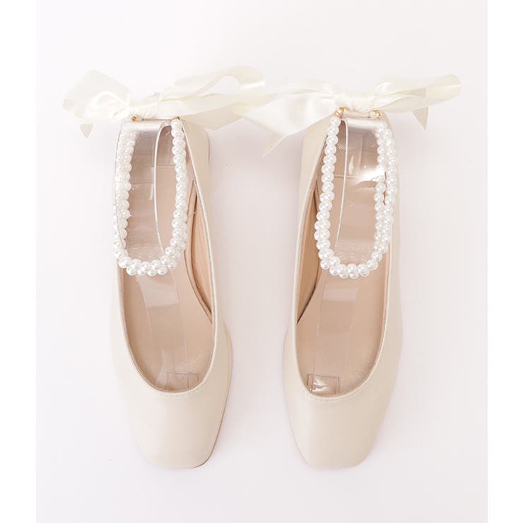 パールストラップチャンキーヒールパンプス 女性 レディース | レースレディース  | 詳細画像15 