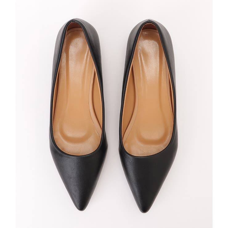 レザー調ポインテッドトゥスベーシックパンプス 女性 レディース | レースレディース  | 詳細画像16 