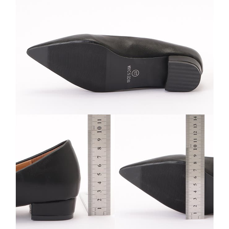 レザー調ポインテッドトゥスベーシックパンプス 女性 レディース | レースレディース  | 詳細画像20 