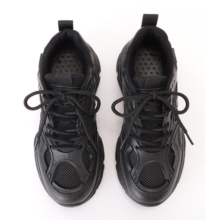 異素材ボリュームレースアップスニーカー 女性 レディース | レースレディース  | 詳細画像16 