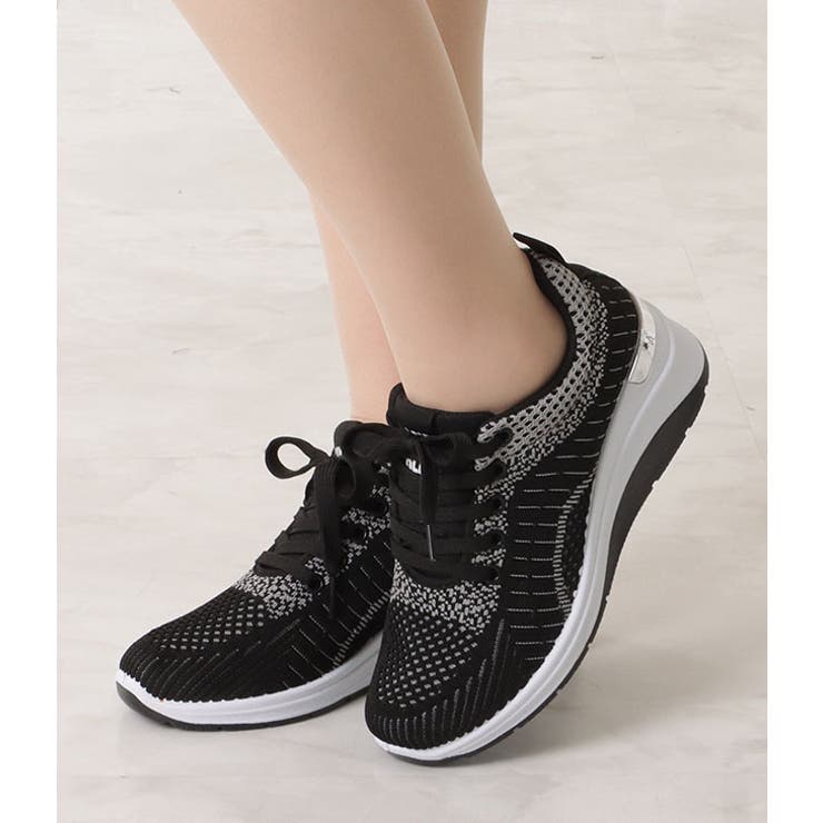 モザイクストラップインヒールスニーカー 女性 レディース | レースレディース  | 詳細画像4 