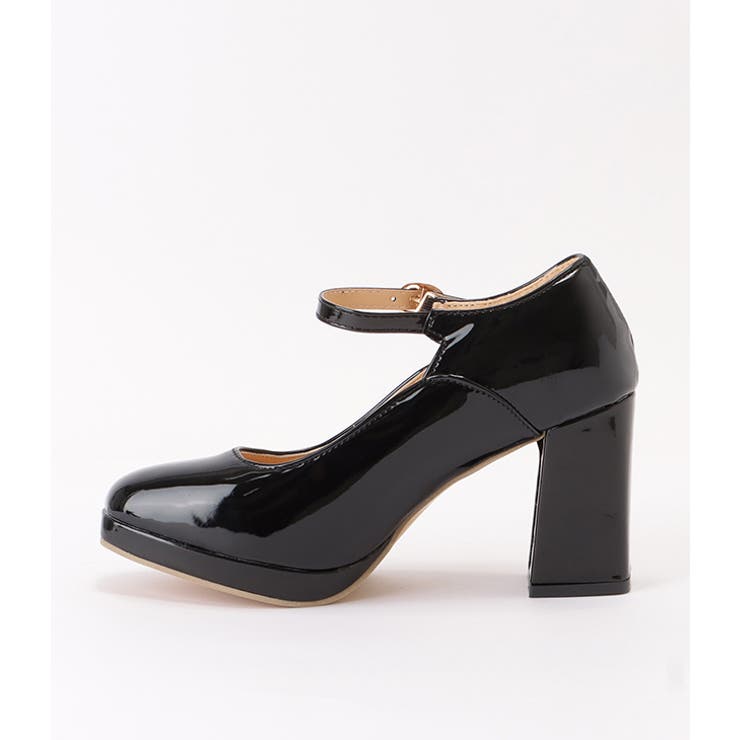 エナメルストラップハイヒールパンプス 女性 レディース[品番
