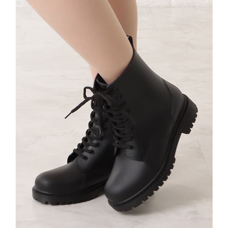 ショート丈レースアップレインブーツ 女性 レディース | レースレディース  | 詳細画像4 