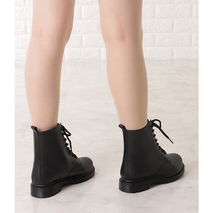 ショート丈レースアップレインブーツ 女性 レディース | レースレディース  | 詳細画像9 