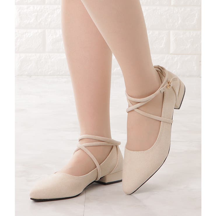 スエード調ポインテッドストラップパンプス 女性 レディース | レースレディース  | 詳細画像10 