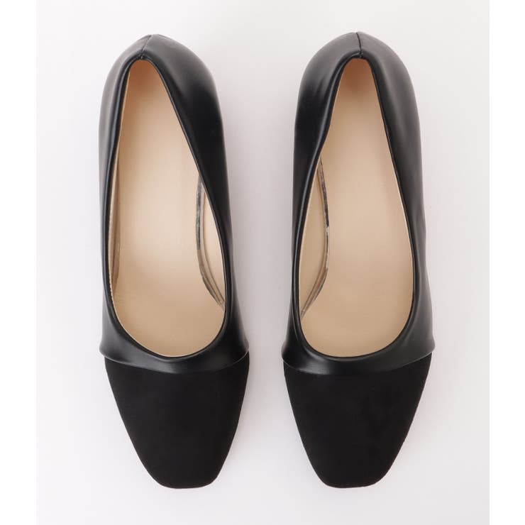 バイカラーレザーラウンドチャンキーパンプス レディース 女性 | レースレディース  | 詳細画像16 