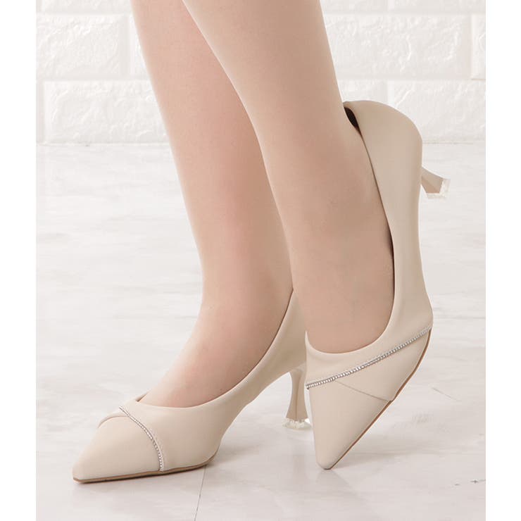 レザー調ラインビジューポインテッドパンプス レディース 女性 | レースレディース  | 詳細画像10 