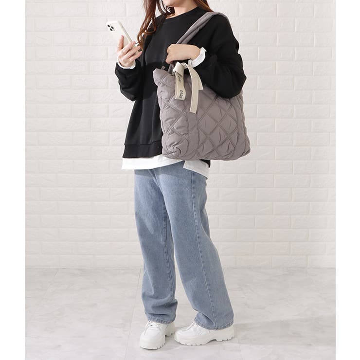 リボン付きシワキルティングトートバッグ レディース 女性 | レースレディース  | 詳細画像10 