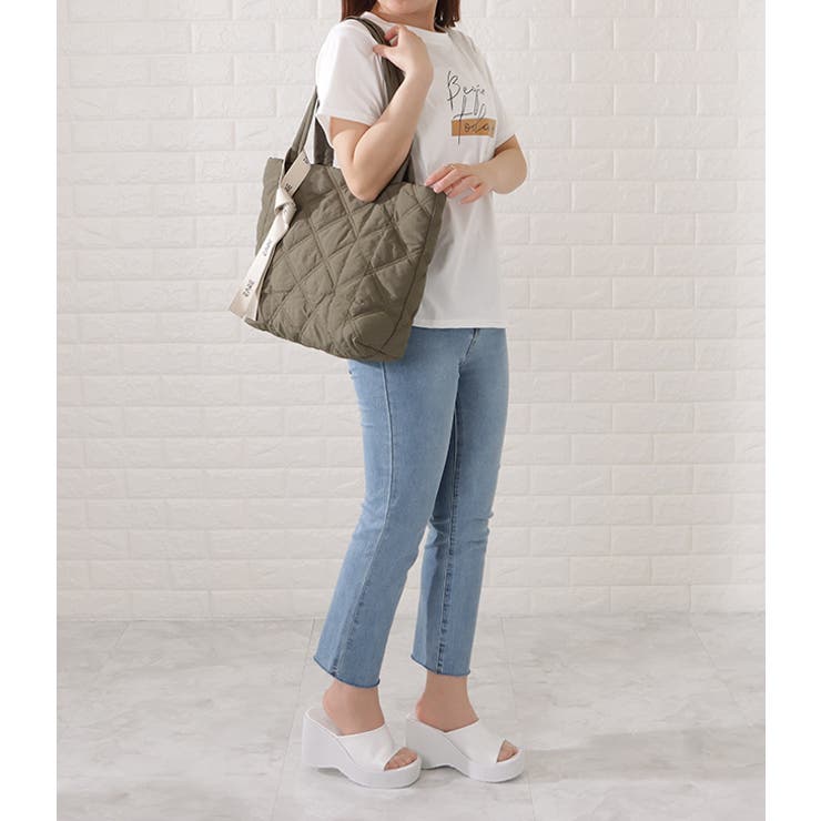 リボン付きシワキルティングトートバッグ レディース 女性 | レースレディース  | 詳細画像12 