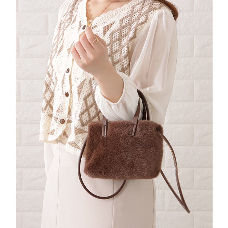 ミックスツイードスタッズ付き2WAYショルダーバッグ レディース 女性 | レースレディース  | 詳細画像10 