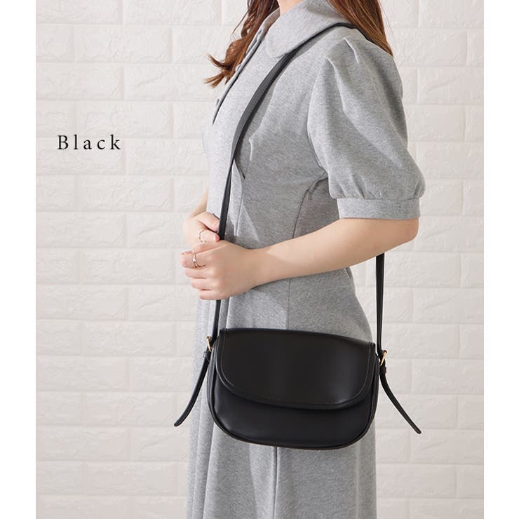 マットレザー調マチありコンパクトショルダーバッグ レディース 女性 | レースレディース  | 詳細画像3 