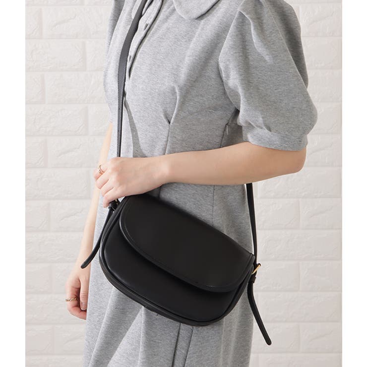 マットレザー調マチありコンパクトショルダーバッグ レディース 女性 | レースレディース  | 詳細画像7 