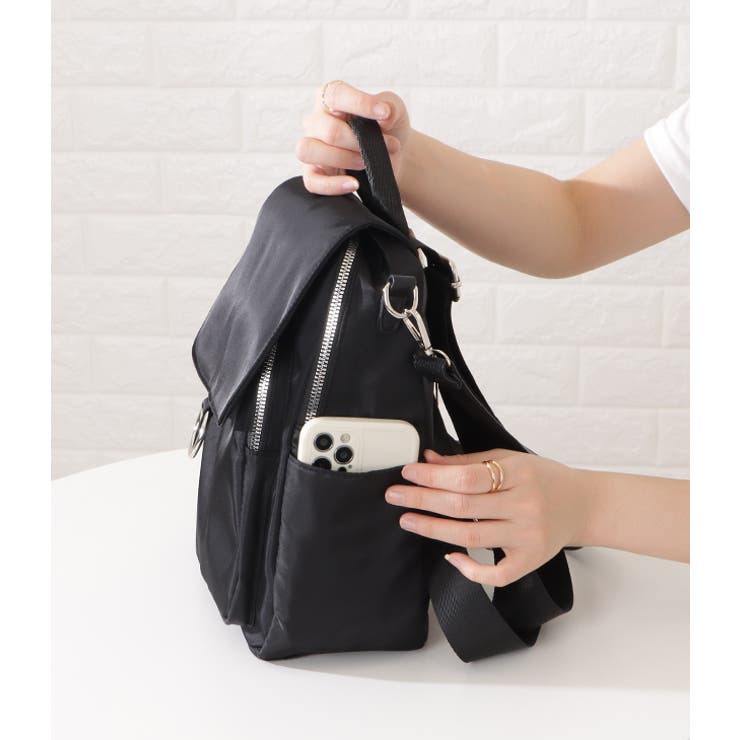 3WAYアレンジポリエステルバックパック レディース 女性 | レースレディース  | 詳細画像12 