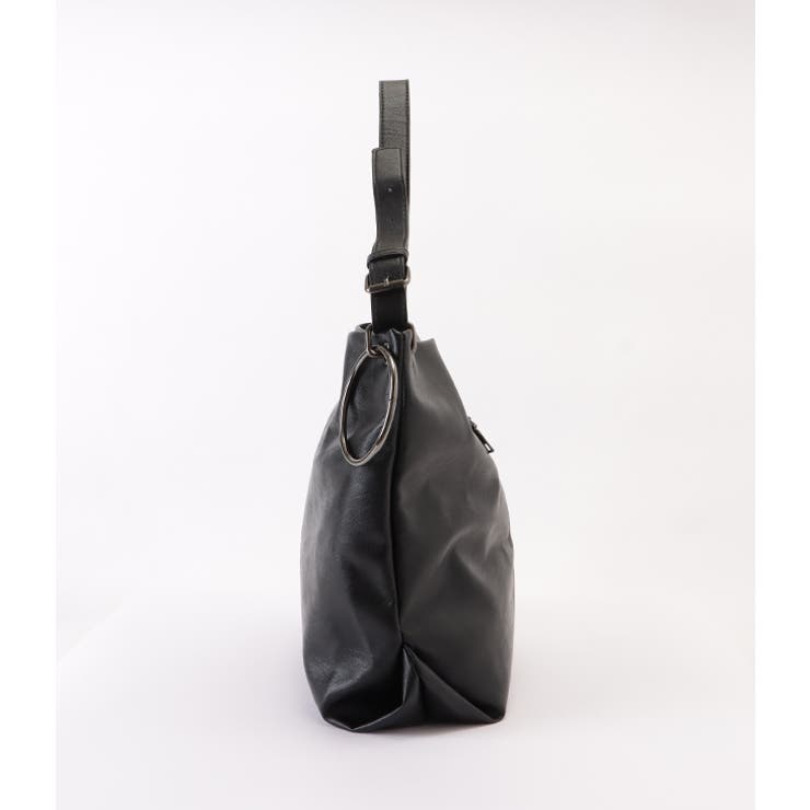 リング付きレザー調ビッグショルダーバッグ レディース 女性 | レースレディース  | 詳細画像18 