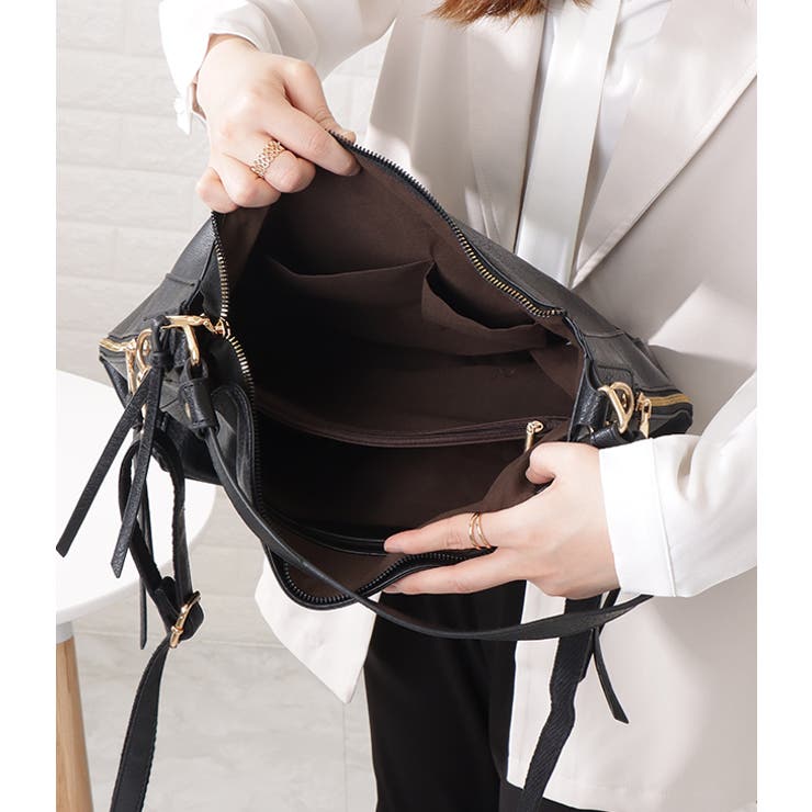 ポーチ付きレザー調2WAYショルダーバッグ レディース 女性 | レースレディース  | 詳細画像7 