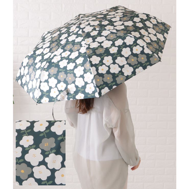 晴雨兼用ワンタッチフラワー折りたたみ傘 レディース アンブレラ | レースレディース  | 詳細画像18 