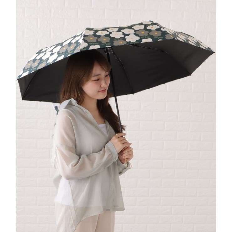 晴雨兼用ワンタッチフラワー折りたたみ傘 レディース アンブレラ | レースレディース  | 詳細画像19 