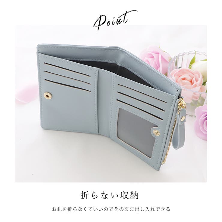 【正規品質保証】 レザー調キルティング二つ折りウォレット レディース ウォレット 小物