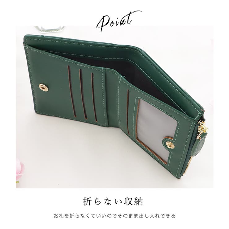 早割 旅行 クロコダイル風二つ折りウォレット レディース 財布[品番 小物