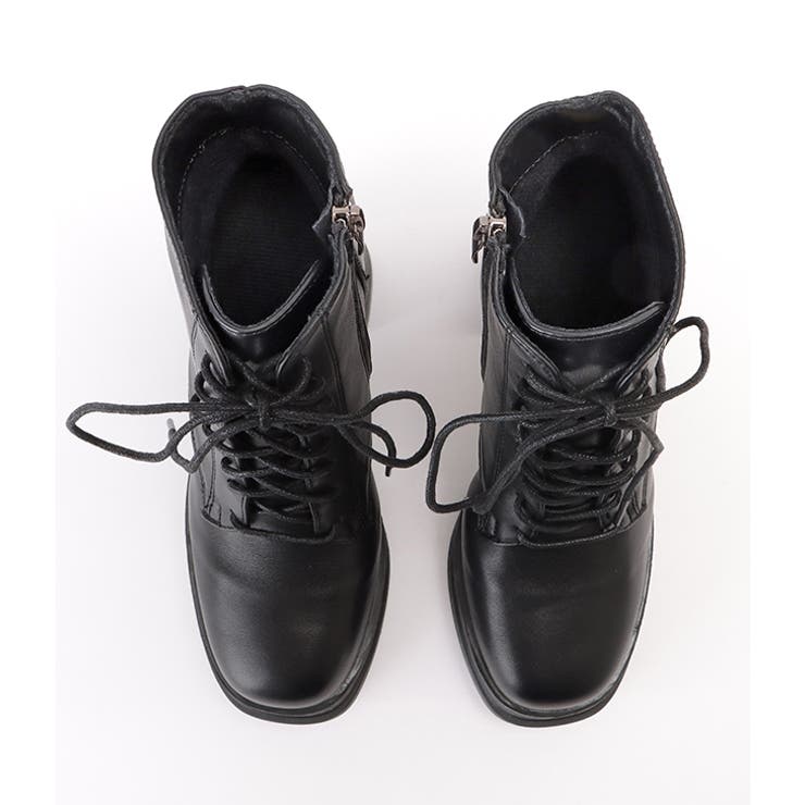 厚底ハイヒールレースアップブーツ 女性 レディース | レースレディース  | 詳細画像16 