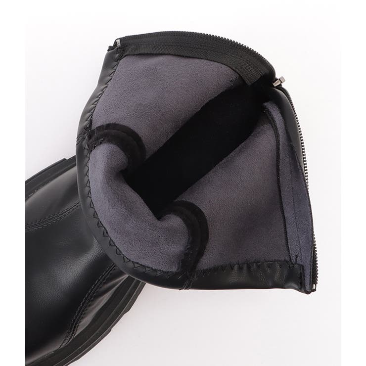 レザー調角ソールボリュームショートブーツ 女性 レディース | レースレディース  | 詳細画像19 