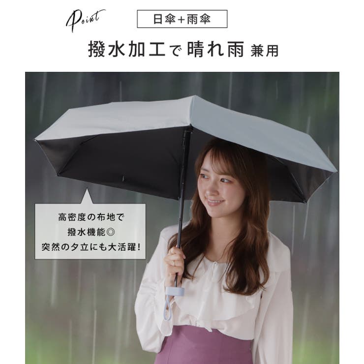 晴雨兼用軽量コンパクトミニマル折りたたみ傘 レディース アンブレラ | レースレディース  | 詳細画像5 