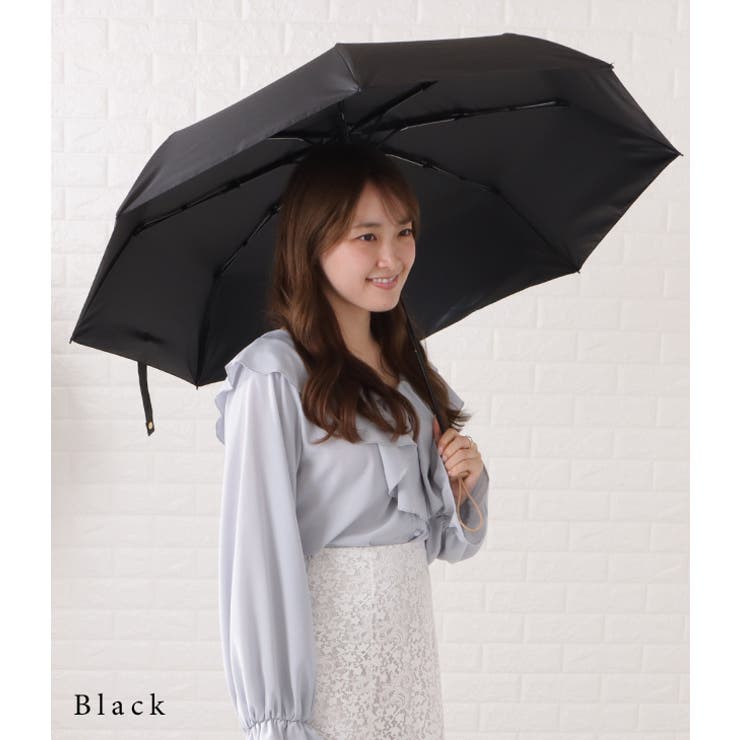 晴雨兼用ベーシックウッド折りたたみ傘 レディース アンブレラ | レースレディース  | 詳細画像19 