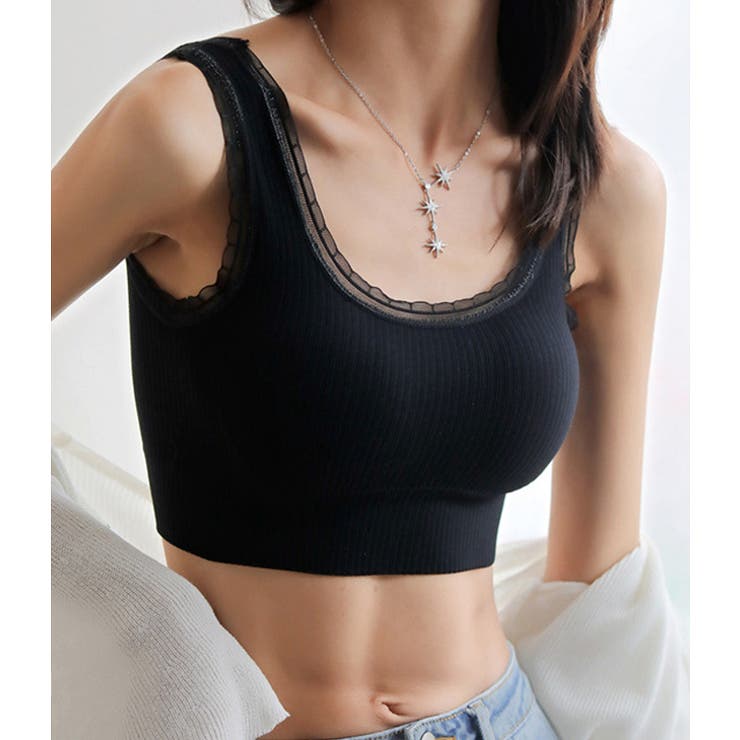 コットンリブコンフォートブラジャー レディース ハーフトップ | レースレディース  | 詳細画像18 