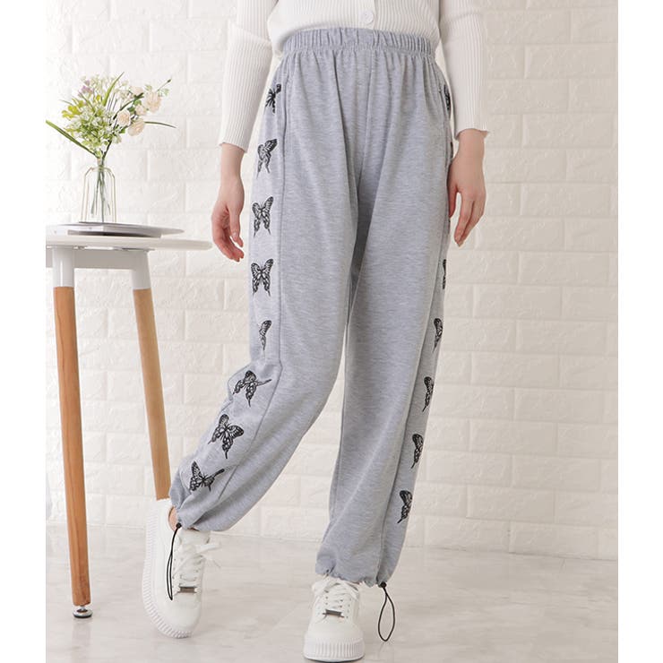 バタフライラインスウェットイージーパンツ 女性 レディース | レースレディース  | 詳細画像14 
