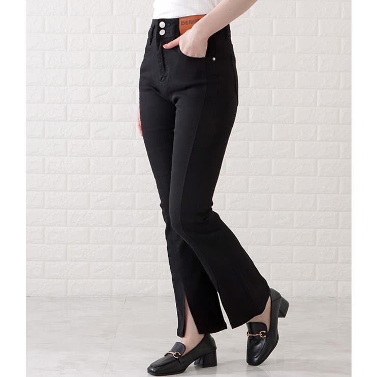 センタースリット入りデステッチニムパンツ 女性 レディース | レースレディース  | 詳細画像5 