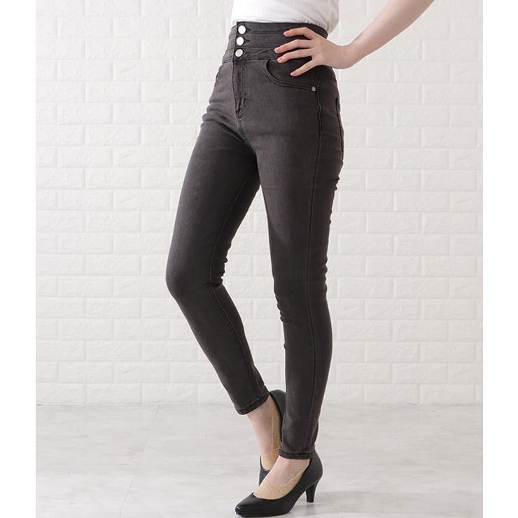 ハイウエストストレッチデニムパンツ 女性 レディース | レースレディース  | 詳細画像8 