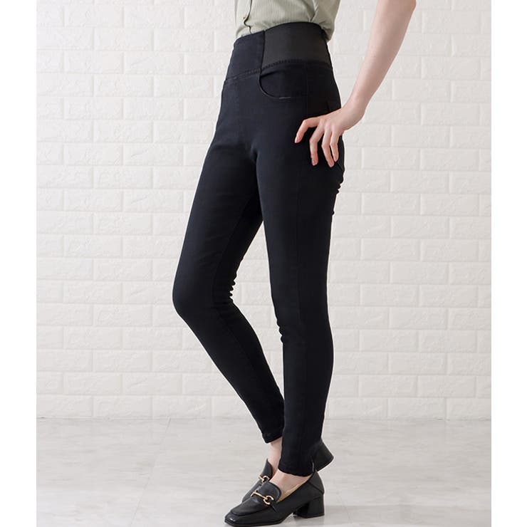 ウエストサイドゴムストレッチデニムレギパン 女性 レディース | レースレディース  | 詳細画像4 