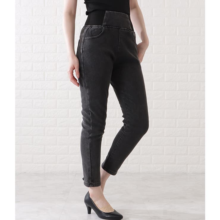 ウエストサイドゴムストレッチデニムレギパン 女性 レディース | レースレディース  | 詳細画像9 