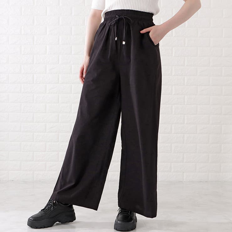 コットン100パーセントイージーフレアパンツ 女性 レディース[品番：LCLW0004278]｜レースレディース  （レースレディース）のレディースファッション通販｜SHOPLIST（ショップリスト）