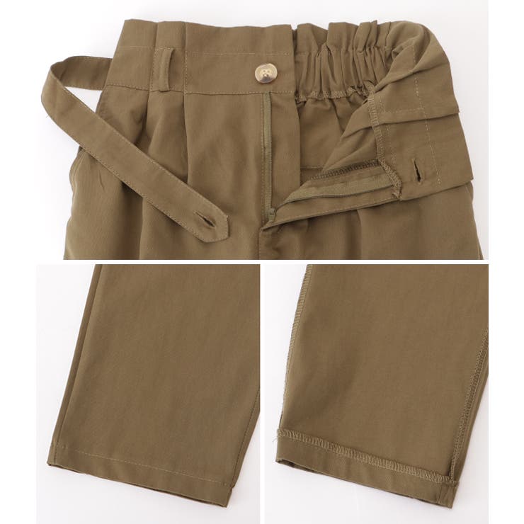 ハイウエストベルト付きクロップドパンツ 女性 レディース | レースレディース  | 詳細画像16 