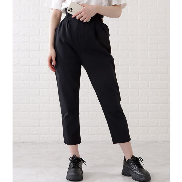 ELIN（エリン）の「ハイウエストクロップドワイドパンツ